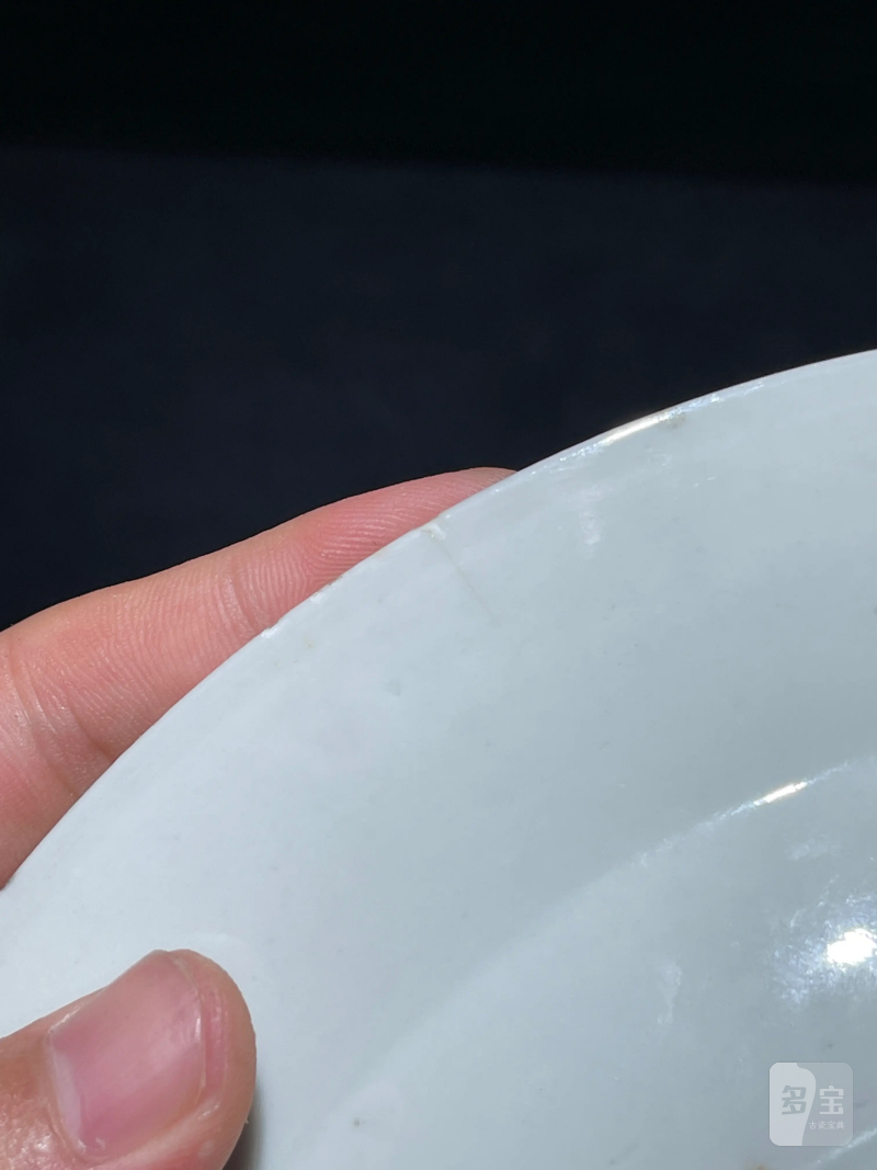 清代 黄慎风格墨彩踏雪寻梅图盘一对 - 图9